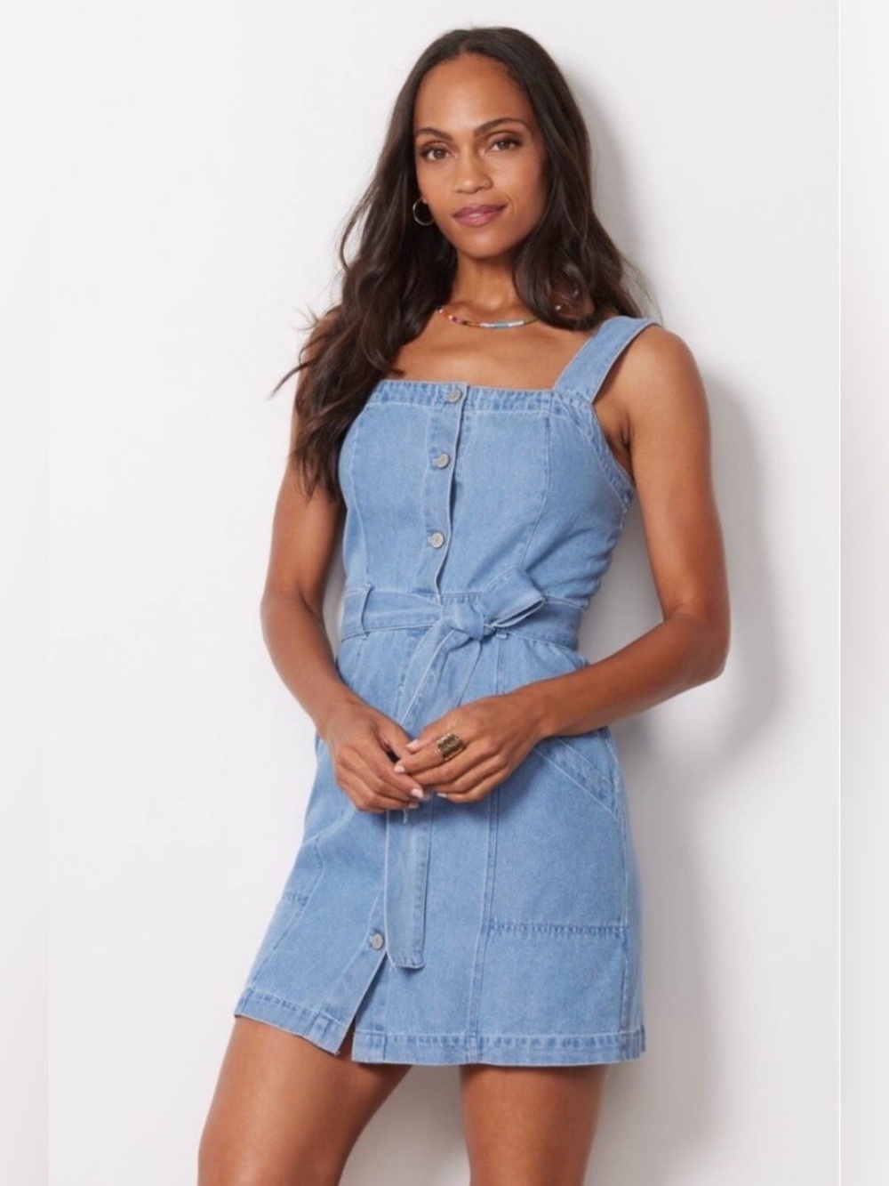 Rails Anita Denim Dress in Ocean Blue Size Small